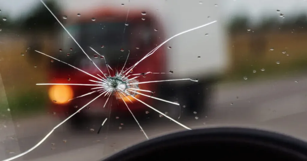 fix a cracked windshield with household items